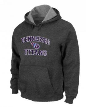 Wholesale Cheap Tennessee Titans Heart & Soul Pullover Hoodie Dark Grey