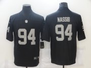 Wholesale Cheap Nike Raiders 94 Carl Nassib Black Vapor Untouchable Limited Jersey