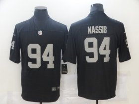 Wholesale Cheap Nike Raiders 94 Carl Nassib Black Vapor Untouchable Limited Jersey