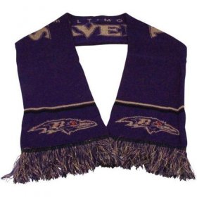Wholesale Cheap Baltimore Ravens Ladies Metallic Thread Scarf Purple