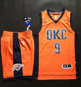 Wholesale Cheap Thunder #9 Serge Ibaka Orange Alternate A Set Stitched NBA Jersey