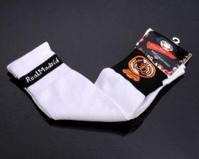 Wholesale Cheap Real Madrid Soccer Football Sock White