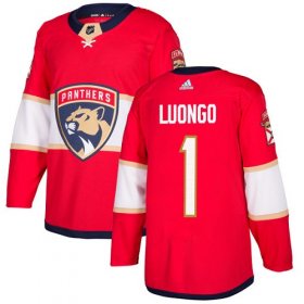 Wholesale Cheap Adidas Panthers #1 Roberto Luongo Red Home Authentic Stitched Youth NHL Jersey
