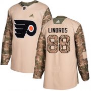 Wholesale Cheap Adidas Flyers #88 Eric Lindros Camo Authentic 2017 Veterans Day Stitched NHL Jersey