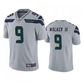 Wholesale Cheap Men\'s Seattle Seahawks #9 Kenneth Walker III Grey Vapor Untouchable Limited Stitched Jersey