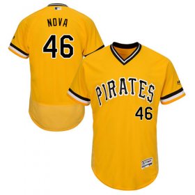 Wholesale Cheap Pirates #46 Ivan Nova Gold Flexbase Authentic Collection Stitched MLB Jersey