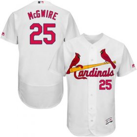 Wholesale Cheap Cardinals #25 Mark McGwire White Flexbase Authentic Collection Stitched MLB Jersey