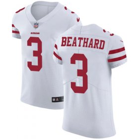 Wholesale Cheap Nike 49ers #3 C.J. Beathard White Men\'s Stitched NFL Vapor Untouchable Elite Jersey