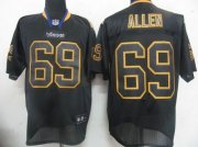 Wholesale Cheap Vikings #69 Jared Allen Lights Out Black Stitched NFL Jersey