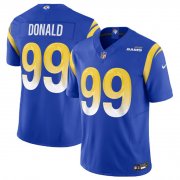 Wholesale Cheap Men's Los Angeles Rams #99 Aaron Donald Royal 2023 F.U.S.E. Vapor Untouchable Limited Stitched Jersey
