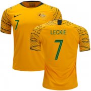 Wholesale Cheap Australia #7 Leckie Home Soccer Country Jersey