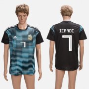 Wholesale Cheap Argentina #7 Icardi Black Training Soccer Country Jersey