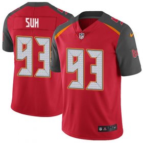 Wholesale Cheap Nike Buccaneers #93 Ndamukong Suh Red Team Color Men\'s Stitched NFL Vapor Untouchable Limited Jersey