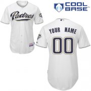 Wholesale Cheap Padres Customized Authentic White Cool Base MLB Jersey (S-3XL)