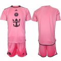 Cheap Men's Inter Miami CF Blank 2024-25 Pink Home Soccer Jersey Suit