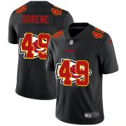 Wholesale Cheap Kansas City Chiefs #49 Daniel Sorensen Men's Nike Team Logo Dual Overlap Limited NFL Jersey Black