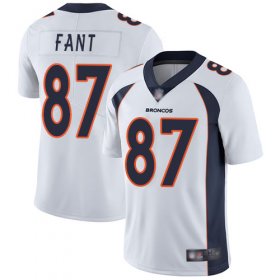 Wholesale Cheap Nike Broncos #87 Noah Fant White Men\'s Stitched NFL Vapor Untouchable Limited Jersey