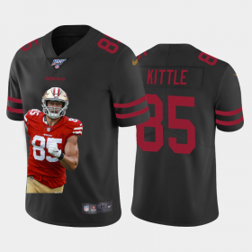 Cheap San Francisco 49ers #85 George Kittle Nike Team Hero 1 Vapor Limited NFL 100 Jersey Black