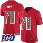 Wholesale Cheap Nike Buccaneers #78 Tristan Wirfs Red Men's Stitched NFL Limited Rush 100th Season Jersey