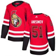 Wholesale Cheap Adidas Senators #51 Artem Anisimov Red Home Authentic Drift Fashion Stitched NHL Jersey