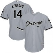 Wholesale Cheap White Sox #14 Paul Konerko Grey Cool Base Stitched Youth MLB Jersey
