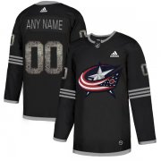 Wholesale Cheap Men's Adidas Blue Jackets Personalized Authentic Black Classic NHL Jersey