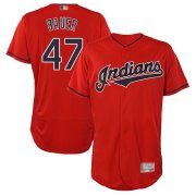 Wholesale Cheap Indians #47 Trevor Bauer Red Flexbase Authentic Collection Stitched MLB Jersey