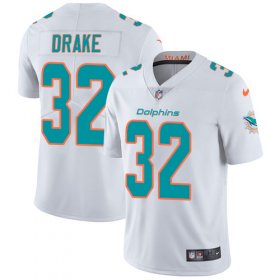 Wholesale Cheap Nike Dolphins #32 Kenyan Drake White Men\'s Stitched NFL Vapor Untouchable Limited Jersey