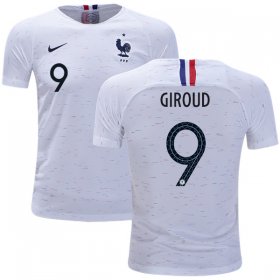 Wholesale Cheap France #9 Giroud Away Kid Soccer Country Jersey