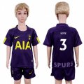 Wholesale Cheap Tottenham Hotspur #3 Rose Sec Away Kid Soccer Club Jersey