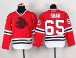 Wholesale Cheap Blackhawks #65 Andrew Shaw Red(Red Skull) Stitched Youth NHL Jersey