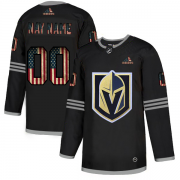 Wholesale Cheap Vegas Golden Knights Custom Adidas Men's Black USA Flag Limited NHL Jersey