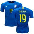 Wholesale Cheap Brazil #19 Willian Away Kid Soccer Country Jersey