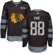 Wholesale Cheap Adidas Blackhawks #88 Patrick Kane Black 1917-2017 100th Anniversary Stitched NHL Jersey