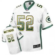 Wholesale Cheap Nike Packers #52 Clay Matthews White Men's Stitched NFL Elite Drift Fashion Jersey