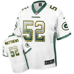 Wholesale Cheap Nike Packers #52 Clay Matthews White Men\'s Stitched NFL Elite Drift Fashion Jersey