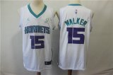 Wholesale Cheap Nike Hornets 15 Kemba Walker White NBA Jordan Swingman Jersey
