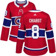 Wholesale Cheap Adidas Canadiens #8 Ben Chiarot Red Home Authentic Women's Stitched NHL Jersey