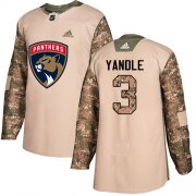 Wholesale Cheap Adidas Panthers #3 Keith Yandle Camo Authentic 2017 Veterans Day Stitched NHL Jersey