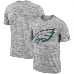 Wholesale Cheap Philadelphia Eagles Nike Sideline Legend Velocity Travel Performance T-Shirt Heathered Black