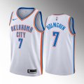 Wholesale Cheap Men's Oklahoma City Thunder #7 Chet Holmgren 2022 Draft White Stitched NBA Jersey