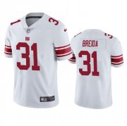 Wholesale Cheap Men's New York Giants #31 Matt Breida White Vapor Untouchable Limited Stitched Jersey