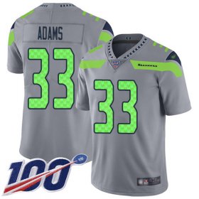 Wholesale Cheap Nike Seahawks #33 Jamal Adams Gray Youth Stitched NFL Limited Inverted Legend 100th Season Jersey
