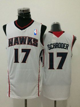 Wholesale Cheap Men\'s Atlanta Hawks #17 Dennis Schroder White Swingman Jersey