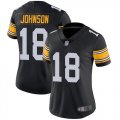 Wholesale Cheap Nike Steelers #18 Diontae Johnson Black Alternate Women's Stitched NFL Vapor Untouchable Limited Jersey