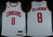 Wholesale Cheap Men's Cleveland Cavaliers #8 Matthew Dellavedova Revolution 30 Swingman 2014 New White Jersey