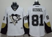 Wholesale Cheap Penguins #81 Phil Kessel White Away Stitched NHL Jersey