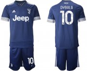 Wholesale Cheap Men 2020-2021 club Juventus away 10 blue Soccer Jerseys
