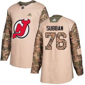 Wholesale Cheap Adidas Devils #76 P.K. Subban Camo Authentic 2017 Veterans Day Stitched NHL Jersey