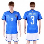 Wholesale Cheap Italy #3 Maldini Home Soccer Country Jersey